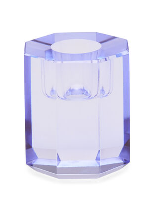 Kynttilänjalka kristallista, Blue, Packshot image number 0