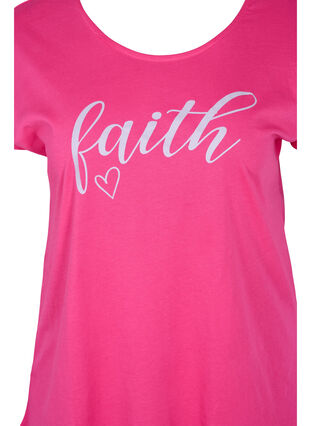 Väljä puuvillainen t-paita lyhyillä hihoilla, Beetroot Pur Faith, Packshot image number 2