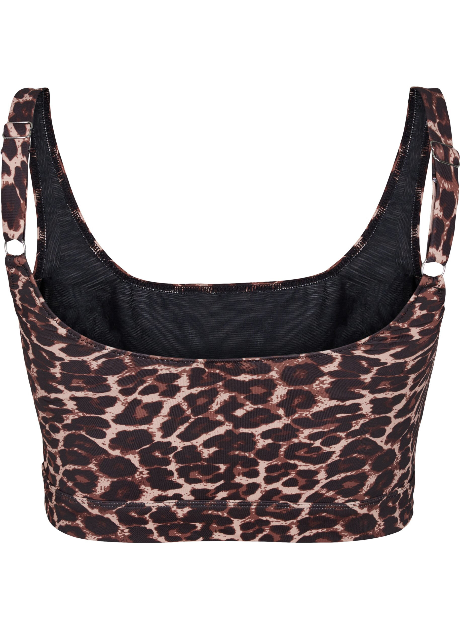Zizzi Kuosillinen bikiniyl&auml;osa s&auml;&auml;dett&auml;vill&auml; olkaimilla, Autentic Leopard, Packshot image number 1