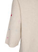 Syd&auml;nkuvioitu neulepusero 3/4-hihoilla, Beige, Packshot image number 3