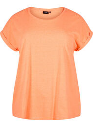 Neonvärinen puuvillainen t-paita, Neon Coral
