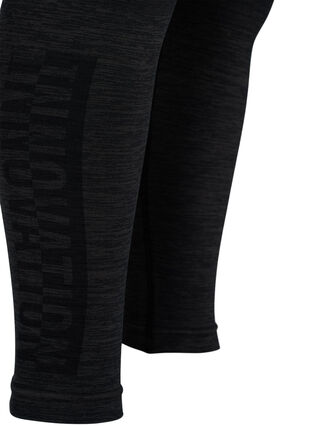 Saumattomat leggingsit, Dark Grey Melange, Packshot image number 3