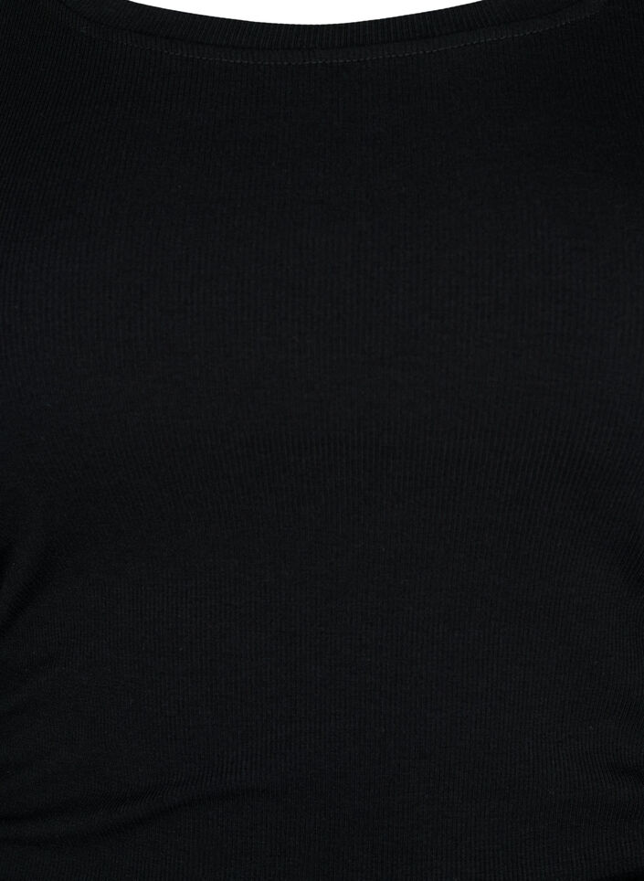 Tyköistuva mekko aukolla, Black, Packshot image number 2