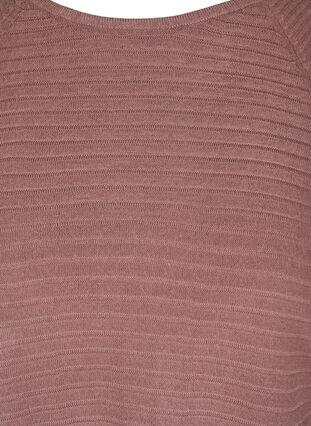 Neulepusero tekstuurilla ja pyöreällä pääntiellä, Rose Taupe, Packshot image number 2