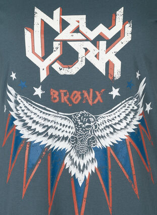 Lyhythihainen t-paita printillä , Dark Grey w. Eagle , Packshot image number 2