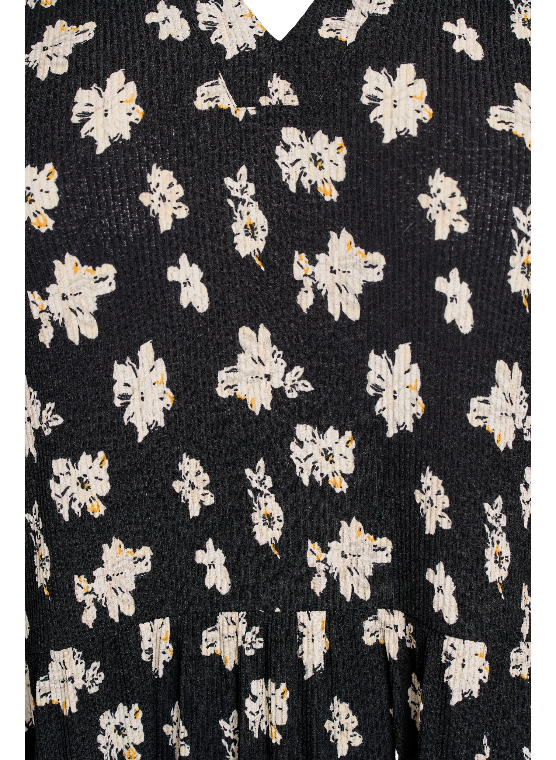 ZizziKuvioitu mekko painatuksella, Musta, Packshot image number 2