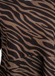 Pitkähihainen mekko, jossa pyöreä pääntie ja seeprapainatus, Walnut Zebra, Packshot image number 2