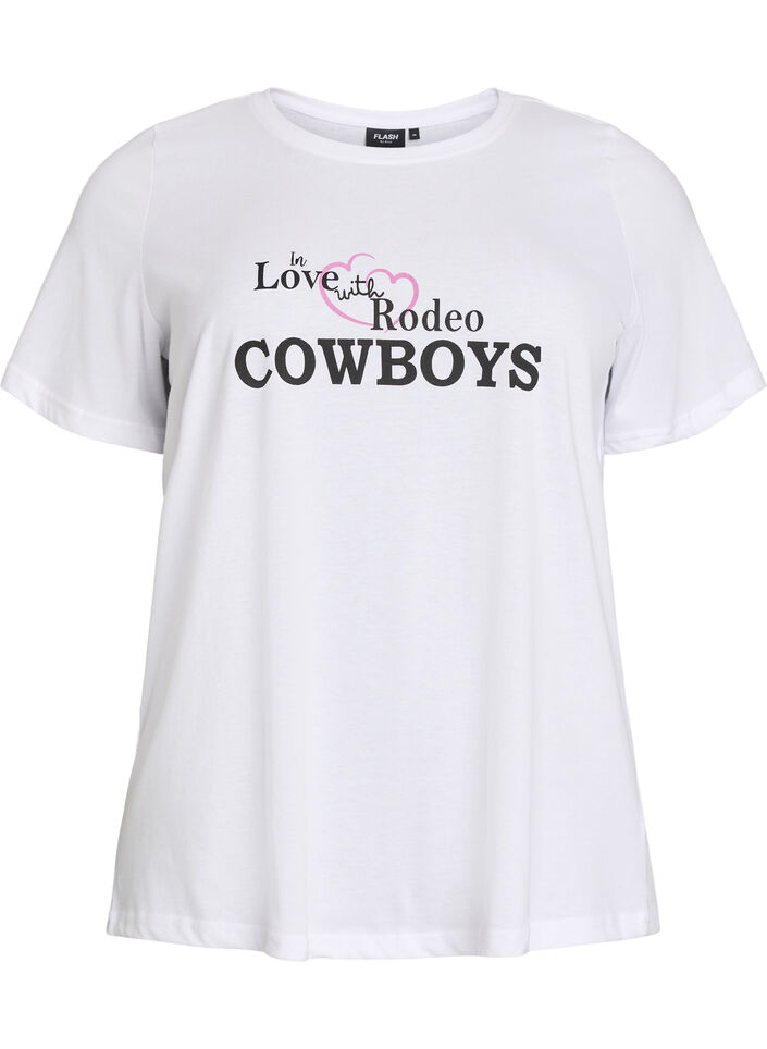 FLASH - T-paita printill&auml;, Valkoinen, Packshot image number 0