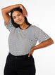 T-paita, jossa TENCEL&trade; Lyocell -kuitua ja raitakuosi, Valkoinen, Model image number 0