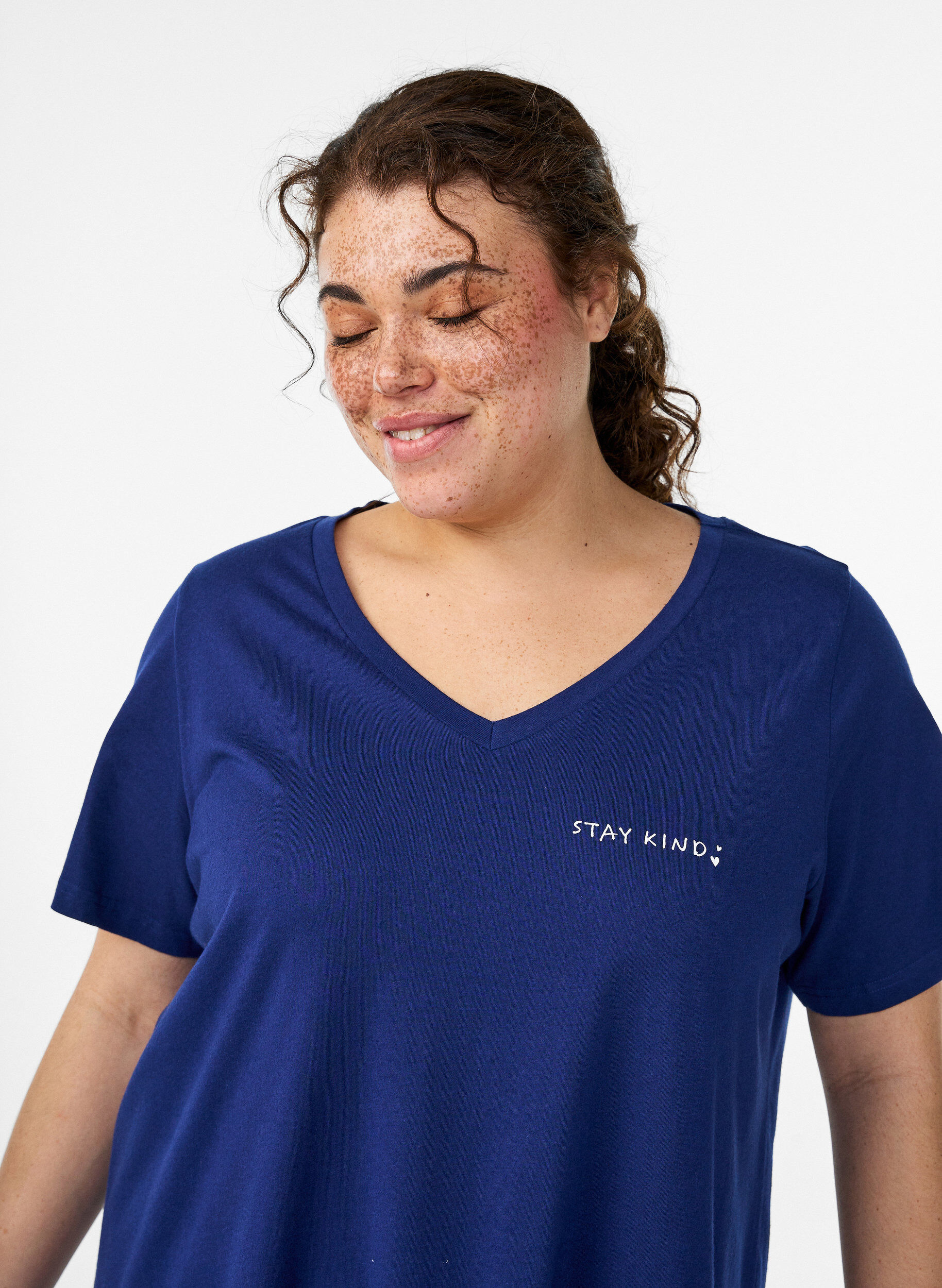ZizziPitsireunainen viskoositoppi, Violetti, Model image number 3