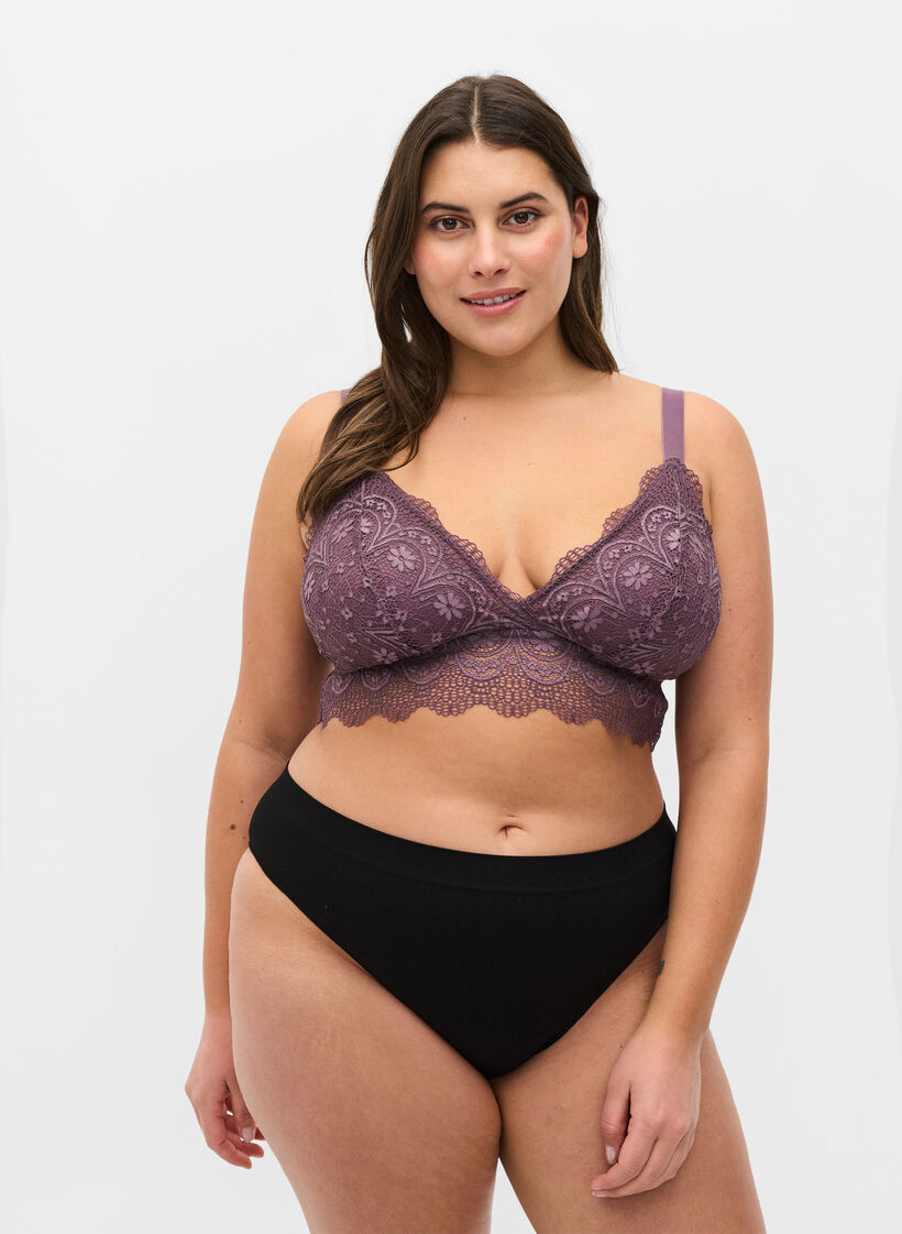 2 kpl tai-alushousuja normaalilla vyötäröllä, Black, Model image number 0