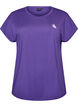 Yksiv&auml;rinen treeni-T-paita, Violetti, Packshot image number 0