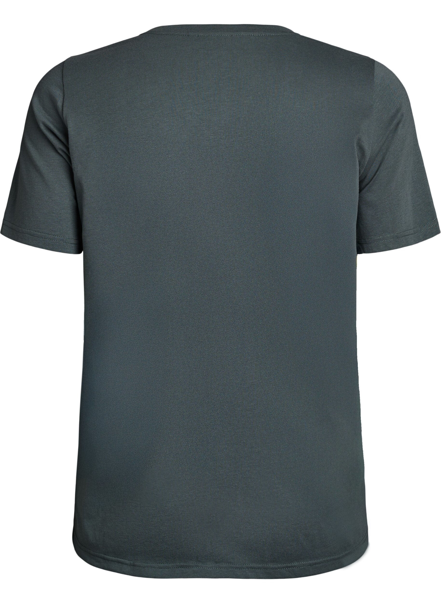 Zizzi FLASH - T-paita printill&auml;, Vihre&auml;, Packshot image number 1