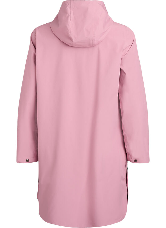 Sadetakki, jossa on taskut ja huppu, Vaaleanpunainen, Packshot