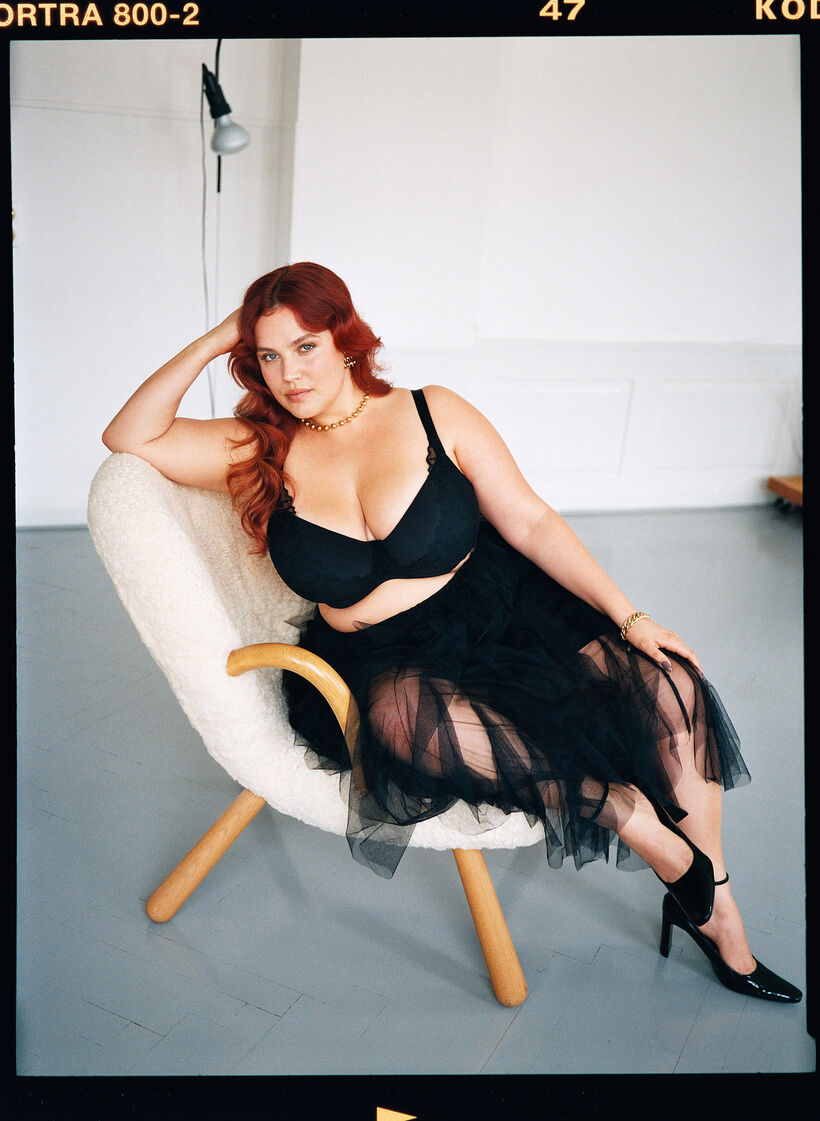 Topatut pitsirintaliivit, Musta, Image image number 0