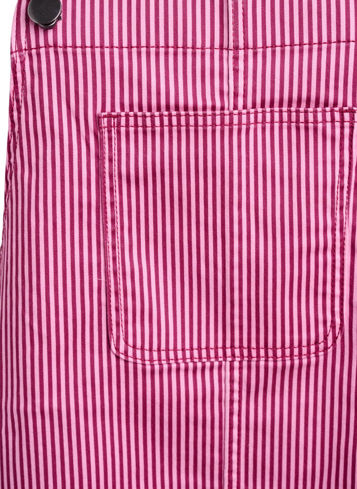 Raidallinen lyhyt haalarimekko, Red Stripe, Packshot image number 2