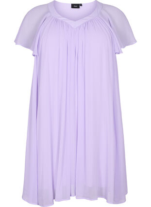 Väljä mekko lyhyillä hihoilla, Purple Heather, Packshot image number 0
