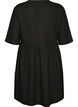 Mekko ribbineuloksella ja empire-leikkauksella, Musta, Packshot image number 1