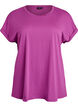 Lyhythihainen t-paita puuvillasekoitteessa, Violetti, Packshot image number 0