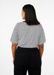 T-paita, jossa TENCEL&trade; Lyocell -kuitua ja raitakuosi, Valkoinen, Model image number 1