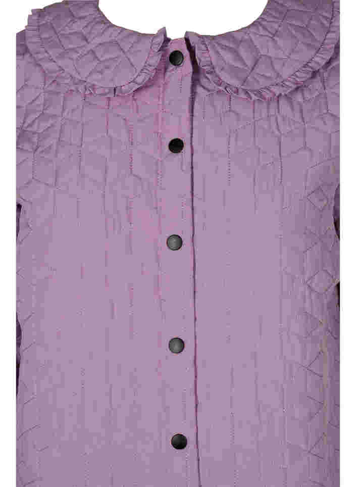 Tikkitakki röyhelökauluksella , Lavender Mist, Packshot image number 2