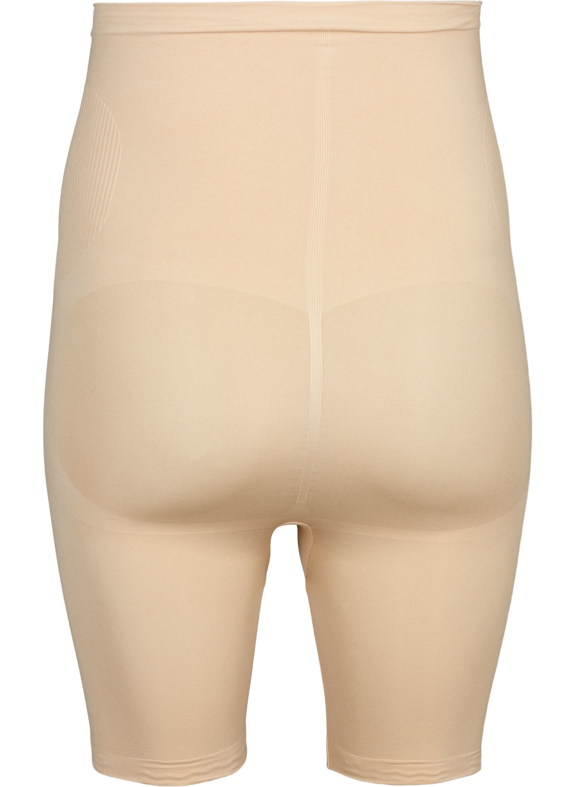 Zizzi Korkeavy&ouml;t&auml;r&ouml;iset shapewear-shortsit, Beige, Packshot image number 1