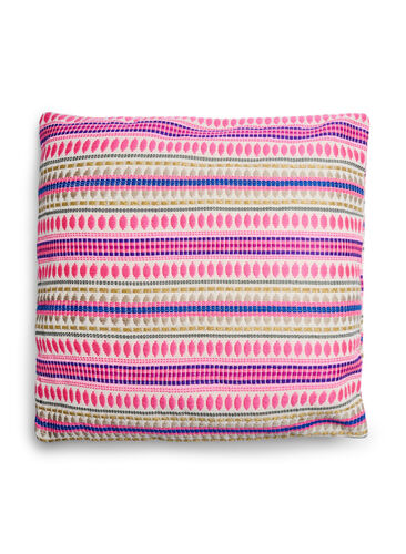 Tyynynpäällinen värikkäällä kuviolla, Light Pink, Packshot image number 0