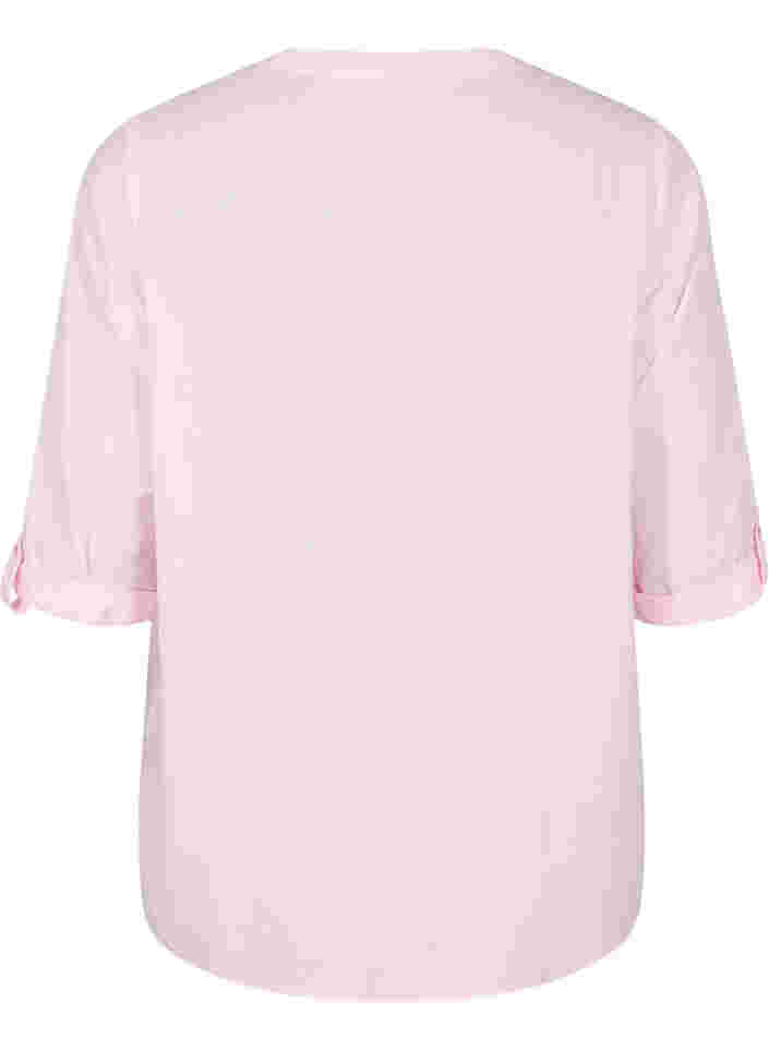 Puuvillapusero pitsiyksityiskohdilla, Pink-A-Boo, Packshot image number 1