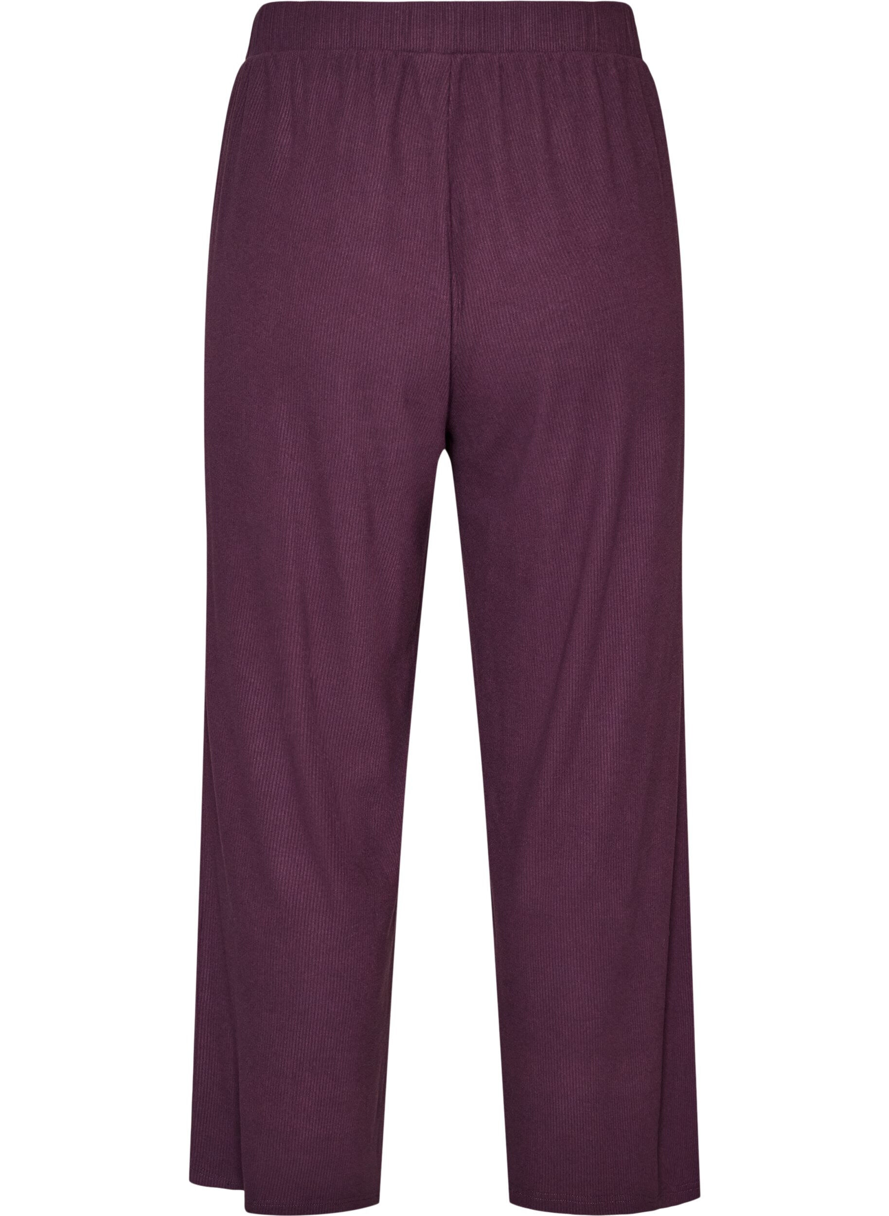 ZizziRibatut jerseyhousut leveill&auml; lahkeilla, Violetti, Packshot image number 1