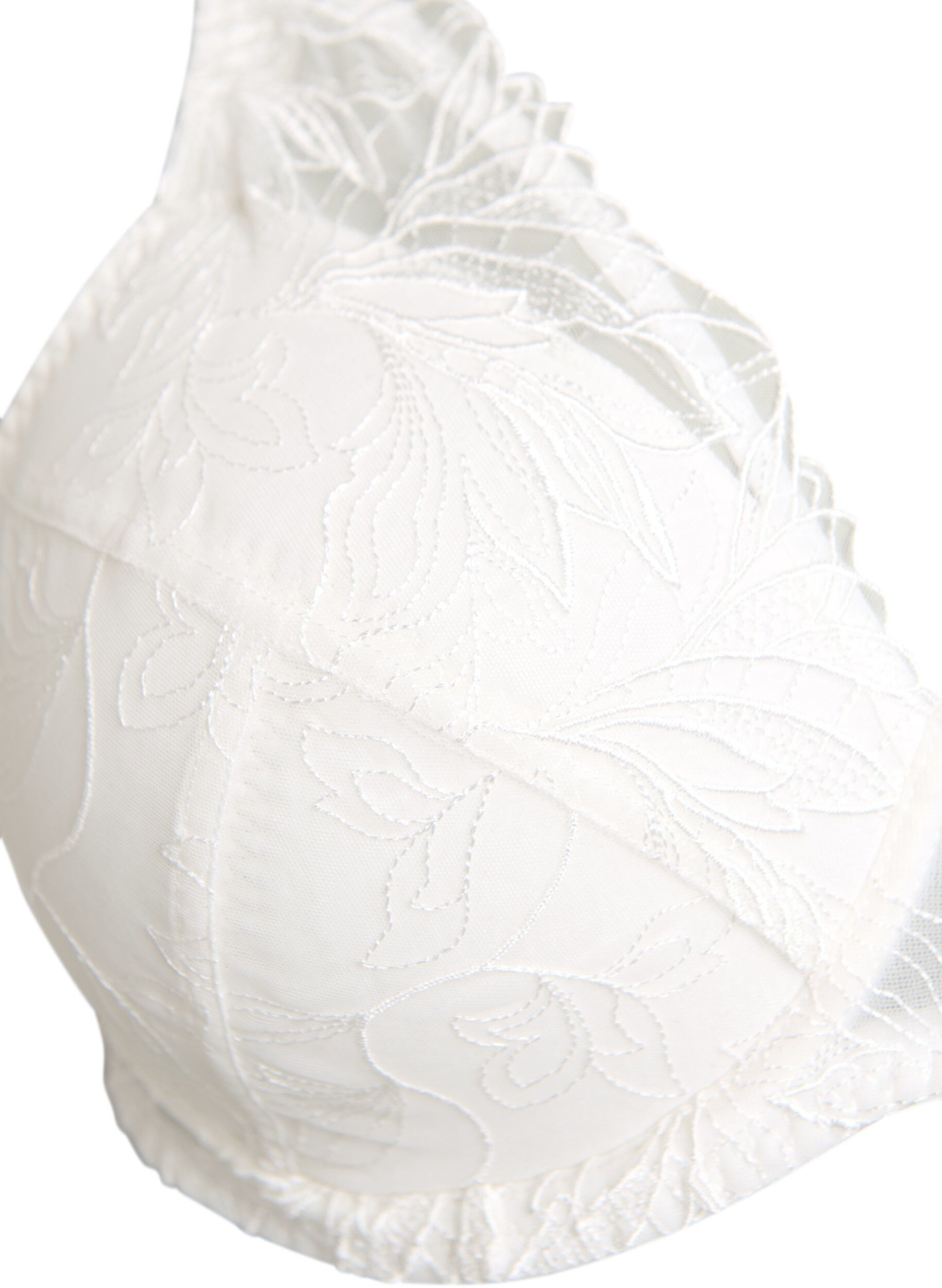ZizziTopatut pitsirintaliivit kaaritukien kera, Valkoinen, Packshot image number 2