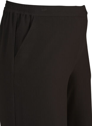 Culotte-housut kuminauhalla, Black, Packshot image number 2