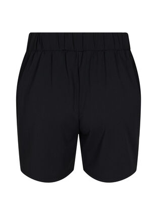 Shortsit, joissa on taskut ja väljä istuvuus, Black, Packshot image number 1