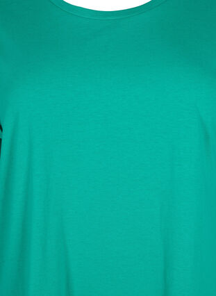 Lyhythihainen t-paita puuvillasekoitteesta, Emerald Green, Packshot image number 2