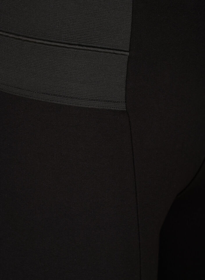 Leggingsit leveällä ja joustavalla vyötärönauhalla, Musta, Packshot