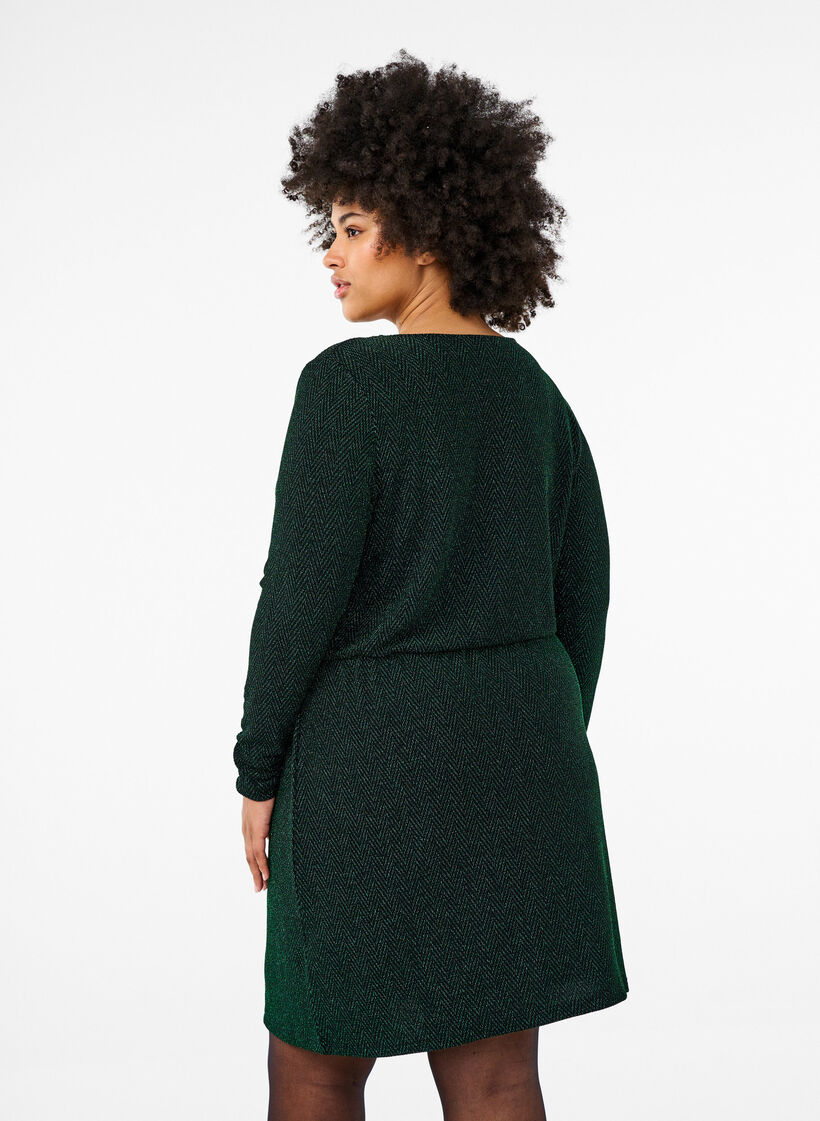 Kimaltava mekko siksak-kuviolla, Scarab ZigZagShimmer, Model image number 1