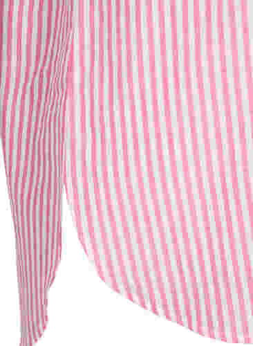 Raidallinen tunika v-pääntiellä ja napeilla, Beetroot Stripe, Packshot image number 3