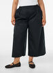 Culotte -housut joustavalla vy&ouml;t&auml;r&ouml;ll&auml; ja leveill&auml; lahkeilla, Musta, Model image number 2