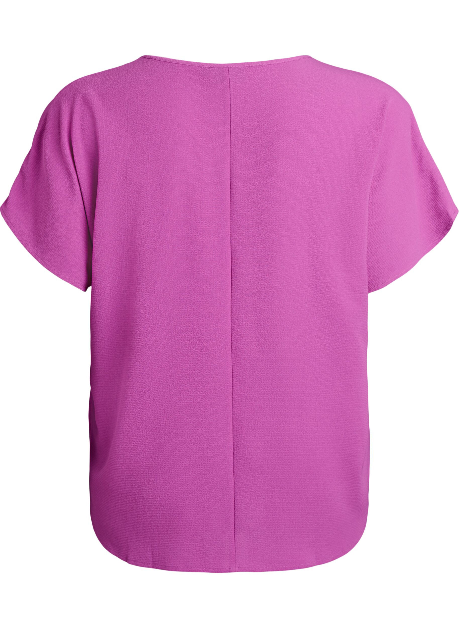 ZizziPusero lyhyill&auml; hihoilla ja py&ouml;re&auml;ll&auml; p&auml;&auml;ntiell&auml;, Violetti, Packshot image number 1