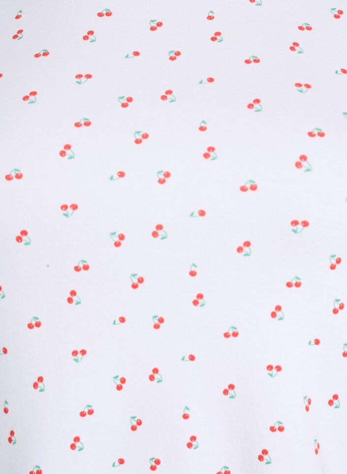 Puuvillainen T-paita kauttaaltaan printill&auml;, Vanilja, Packshot image number 2