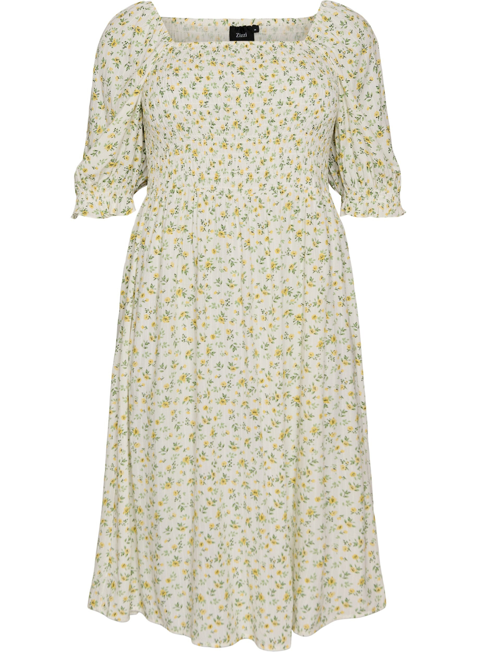 Kukkakuvioinen kes&auml;mekko viskoosista