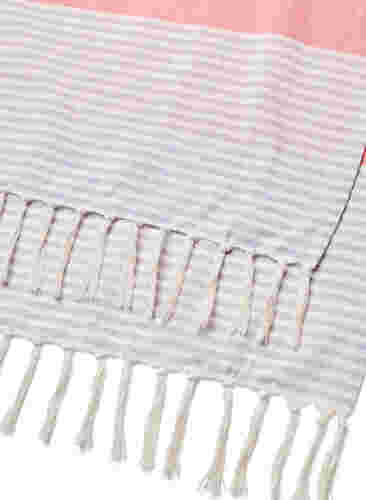 Raidallinen pyyhe hapsuilla , Pastel Lilac Comb, Packshot image number 3