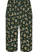 Culottes-housut kuosilla, Musta, Packshot image number 0