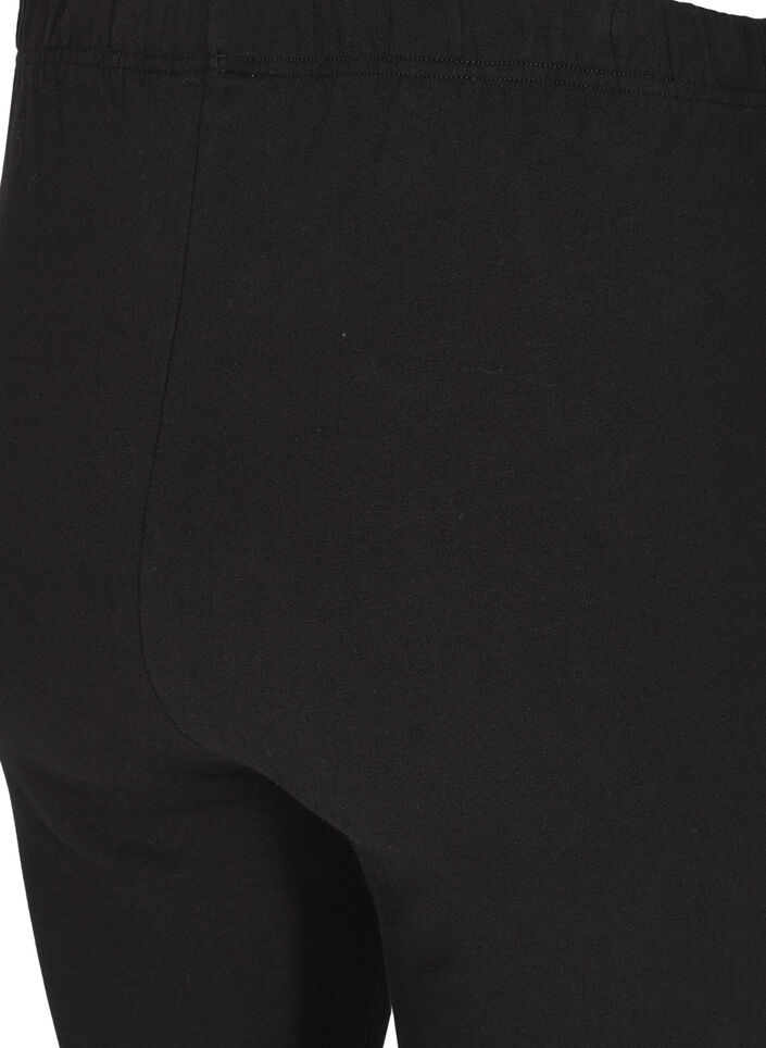 Puuvillaiset leggingsit vuorella , Musta, Packshot image number 2