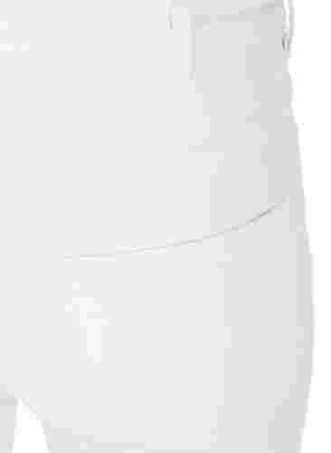 Super slim Amy-farkut korkealla vyötäröllä, White, Packshot image number 3