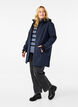 Softshell-takki irroitettavalla hupulla, Sininen, Model image number 1