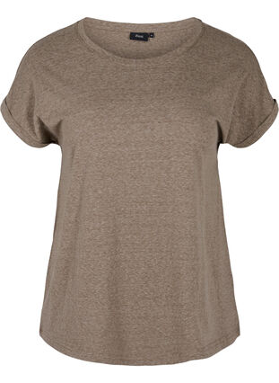 Meleerattu puuvillainen t-paita, Falcon Melange, Packshot image number 0