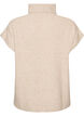 Neuleliivi poolokauluksella ja palmikkoneuleella, Beige, Packshot image number 1