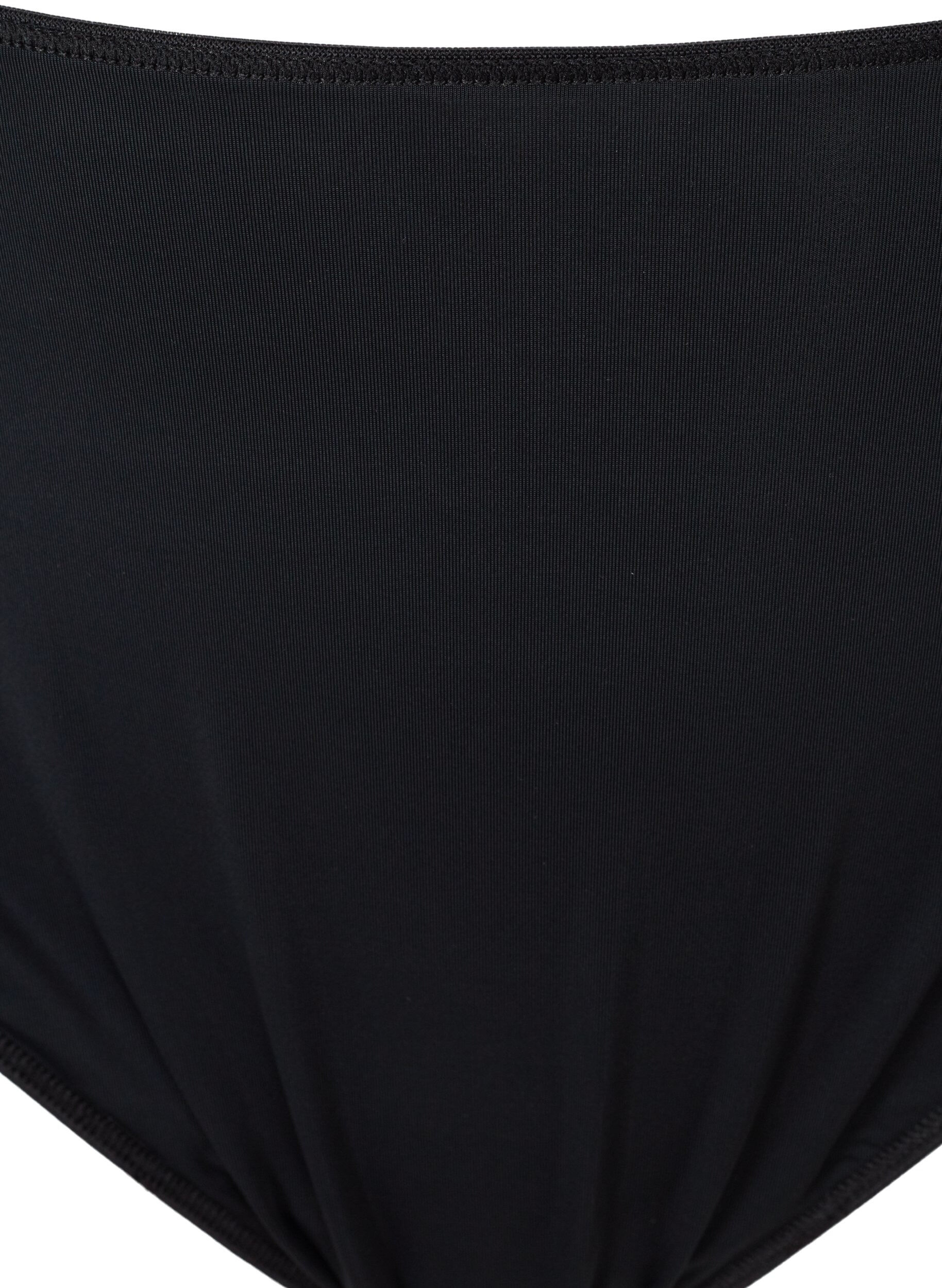 Zizzi 3kpl setti stringej&auml; pitsireunuksella, Musta, Packshot image number 2