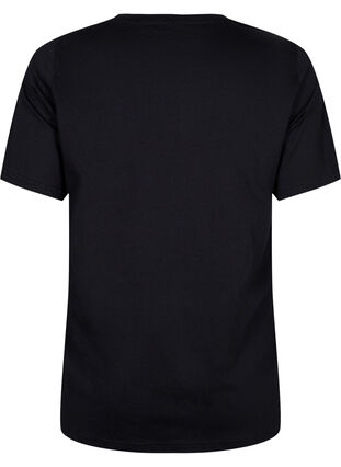 Ekologisesta puuvillasta valmistettu t-paita niiteillä, Black NOW or never, Packshot image number 1