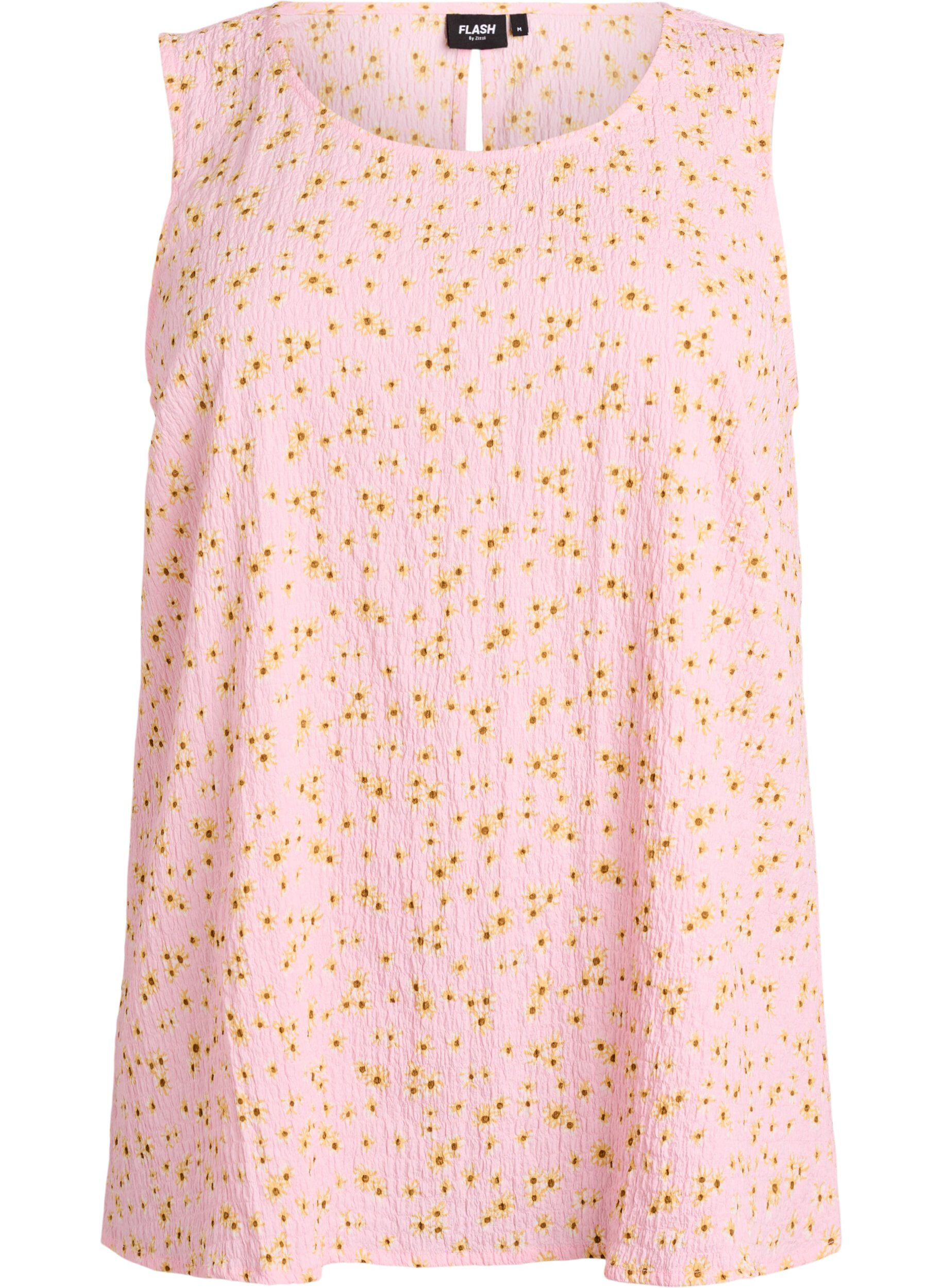 ZizziHihaton toppi pintakuvioidusta materiaalista, Vaaleanpunainen, Packshot image number 0